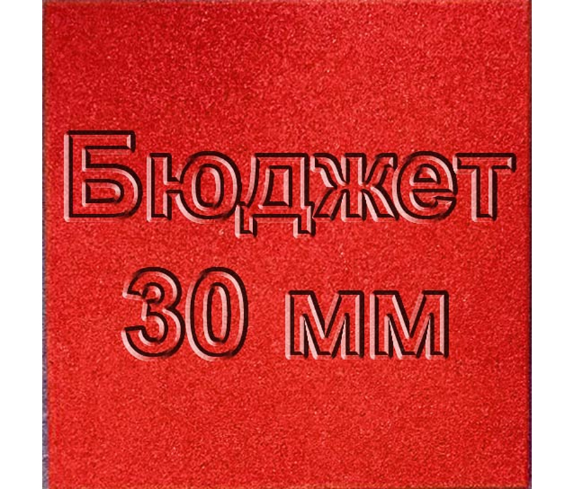 Резиновая плитка МИАН Бюджет 30 мм