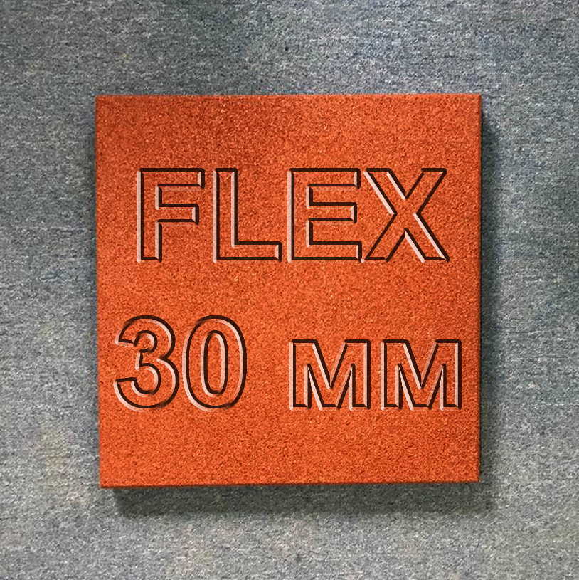 Резиновая плитка Flex ТМ МИАН 500 х 500 30 мм