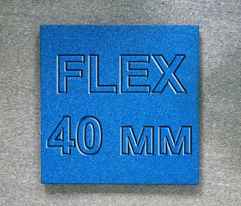 Гумова плитка Flex ТМ МІАН 500 х 500 40 мм