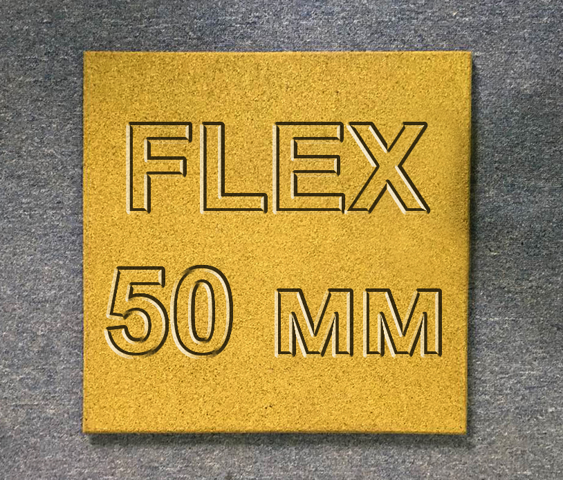 Гумова плитка Flex ТМ МІАН 500 х 500 50 мм